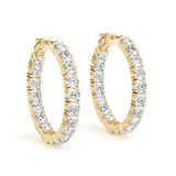 Hoop earrings 22mm 3,6CTW