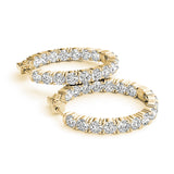 Hoop earrings 22mm 3,6CTW