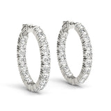 Hoop earrings 30mm 5.40CTW