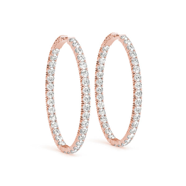 Hoop earrings 45mm 4.20CTW