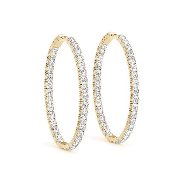 Hoop earrings 45mm 4.20CTW