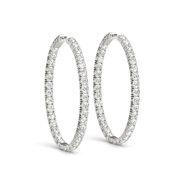 Hoop earrings 45mm 4.20CTW