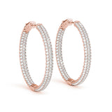 Hoop earrings 36mm 5.35CTW