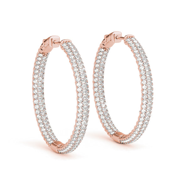 Hoop earrings 36mm 5.35CTW