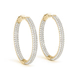 Hoop earrings 36mm 5.35CTW