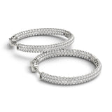 Hoop earrings 36mm 5.35CTW