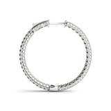 Hoop earrings 36mm 5.35CTW