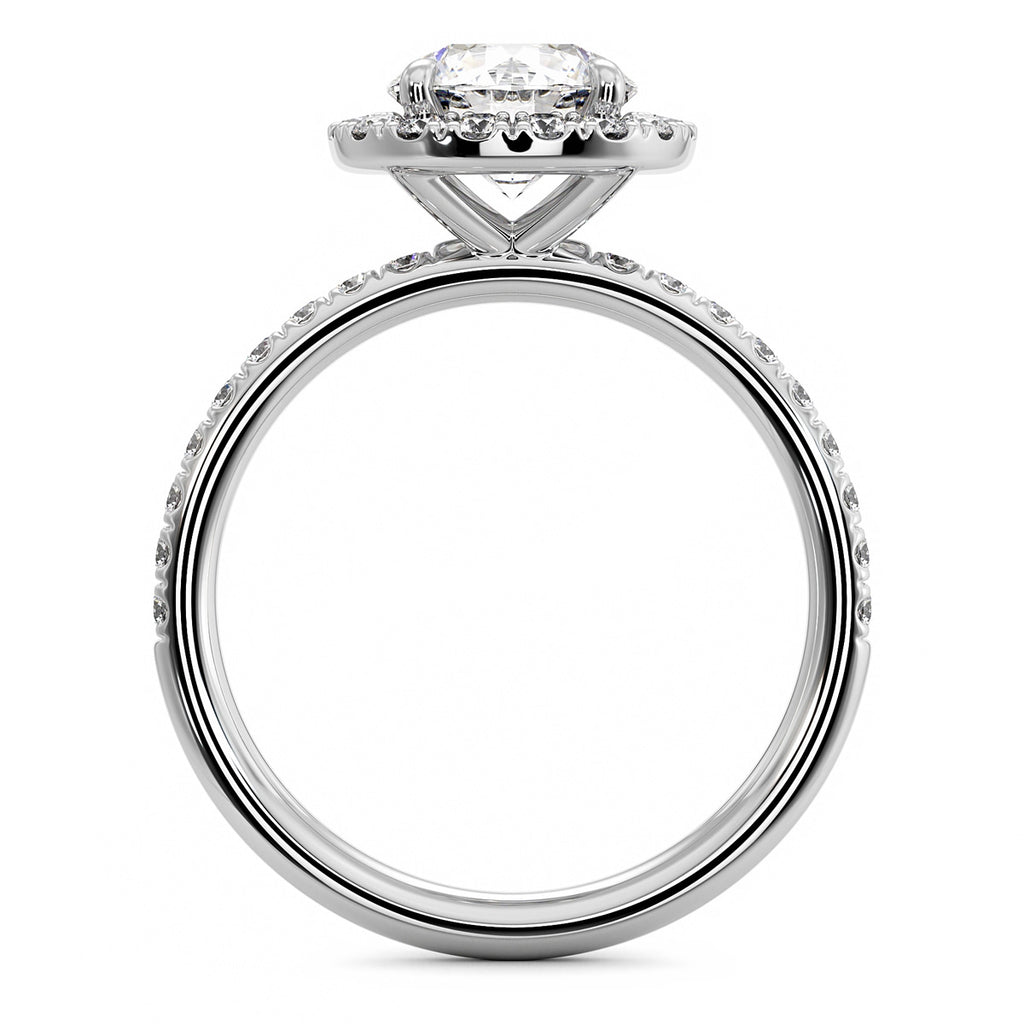 Halo ring 1.51CTW – Cassini Jewels