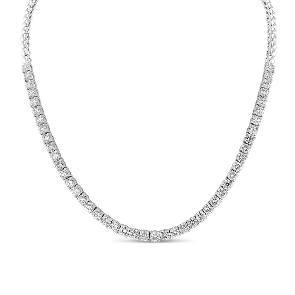 Rivière Platinum 30ctw Diamond Necklace – CJ Charles Jewelers
